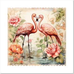 Lovely cute flamingo Posters and Art